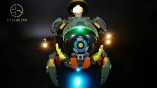 kyglaring led light kit for lego Overwatch 75976 Wrecking Ball