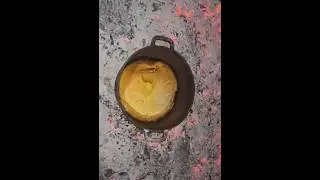 Cast iron Corn bread! #campping  #campfire #offgridlife  #offgridleven