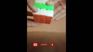 How to make 🤔 PERU FLAG 🇵🇪 in cube #cube #trendingshorts #youtubeshorts