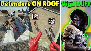 Defenders Reinforcing ROOF Hatches On Clubhouse is BACK! | NEW Vigil BUFF! - Rainbow Six Siege