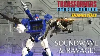 Transformers Studio Series Bumblebee Movie Soundwave and Core Class Ravage Review!