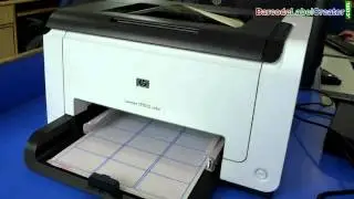 Understand how to print barcode label using laser printer