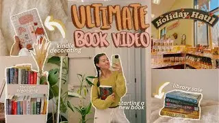 Ultimate cozy fall book video🍁📖 book shopping, kindle decorating, TBR cart update