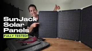 SunJack 120W Foldable Portable Solar Panel Demo & Review - Better than Ecoflow!