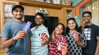 UNO Challenge With Family Telugu | Loser Gets Punishment 😂