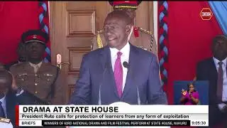 Winners of 63rd National Drama and Film Festival perform at State House, Nakuru