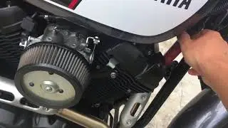 Yamaha SCR 950 cold start revs two brothers exhaust vance and hines intake ivan performance tune ecu