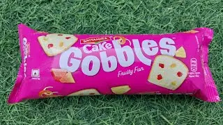 Britannia Cake Gobbles Fruity Fun Unboxing 🍓🍰 | Soft Fruit Cake ASMR | CandyCove TV 🍬