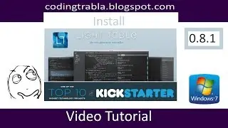 Install & run Light Table code editor on Windows 7 byAO