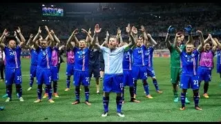 Euro 2016. France - Iceland 5-2. Fantastic Iceland's slow hand clap after game
