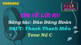 Karaoke - Tìm về lời ru - Tone Nữ C - NSƯT Thanh Thanh Hiền - ST Đào Đăng Hoàn - Beatviet.com