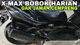 CEK SOUND KNALPOT MOTOR METIK YAMAHA XMAX 250 BOBOKAN DAN GANTI LEHER 35-38 SARINGAN FULL BY SKR