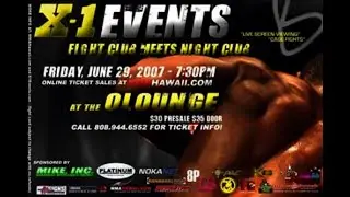X1#7   Fight Club Meets Night Club 1 Full Fight : Hawaii MMA