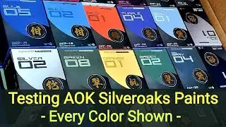 Testing AOK Silveroaks Paint - Every Color Shown - Plus Sabaton CD Giveaway