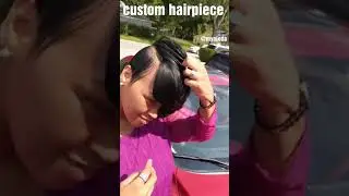 Versatile bang, Custom hairpiece. The original glue and go.. wig topper..