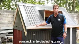 How does Auckland Roof Painting paint an Iron Roof?