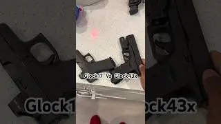 GLOCK 17 vs GLOCK 43X #pewpew #legallydangerous #glock17gen4 #glock #ghg #collection