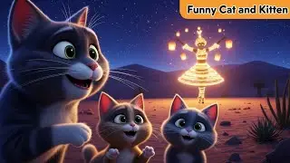 Belly Dance and Fire Show Enjoyed Cat and Kittens at Desert Safari Dubai #catvideos #viralvideo