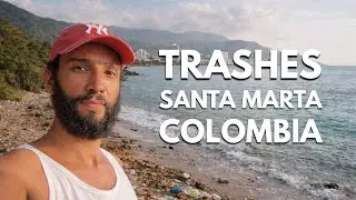 Загрязнение в районе Санта-Марты, Карибский бассейн, Колумбия 🇨🇴