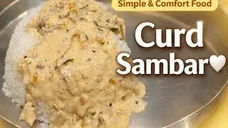 Simple Curd Sambar Recipe | Comfort Food | Easy South Indian Sambar.   #CurdSambar#SimpleRecipes