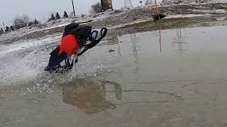 RC SNOMOBILE SUMMIT XM (skeeride) ON WATER.A LOT OF POWER.