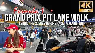 F1 Grand Prix Pit Lane Experience Singapore 2025 | Behind the Scenes Before Race [4K]