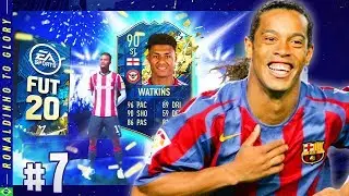 OMG WE GET 96 PACE TOTS WATKINS SBC!! - FIFA 20 RONALDINHO TO GLORY #7
