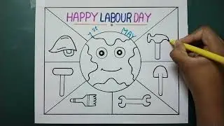 World Labour Day Poster Drawing / World Labour Day Drawing / May Day Drawing / Labour Day Drawing