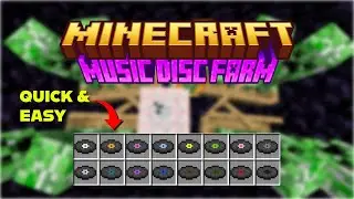 Music Disc Farm In Minecraft | Simple To Make | Easily Reusable