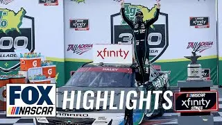 LAST LAPS: Justin Haley secures 3rd career win as field wrecks behind him | NASCAR ON FOX HIGHLIGHTS