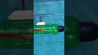 How to make Submarine using bottle #diy #plasticbottle #cardboardcraft
