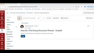 How Do I Find Group Discussion Threads?