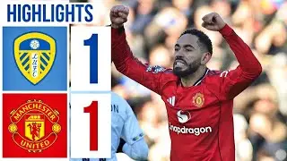 Leeds vs Man Utd (1-1) | Extended Highlights | Cunha Goal! | Premier League