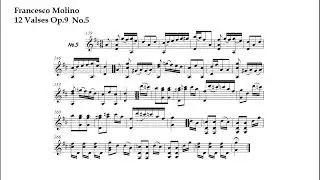 Francesco Molino. 12 Valses Op.9 N5