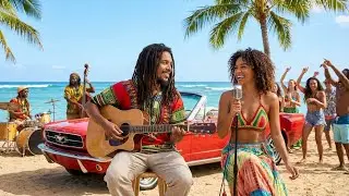 🌊 Tropical Breeze Reggae – Hawaiian Island Beats to Chill & Smile 🍍