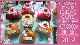 Craft Fair Ideas 2019 - Cute Purse Bag Hot Cocoa Gift Set - Free Template   Flash Giveaway Winners