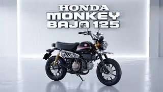 Первый взгляд на Honda Monkey Bajaj 125 2026 года 😱 Этот мини-мотоцикл взорвал интернет!