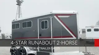 2023 4 Star Trailers Slant Load Bumper Pull Runabout 2 Horse