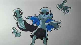 How To Draw Sans And Gaster In Undertale