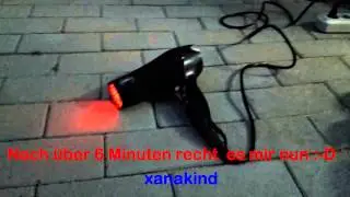 Fön am Drehstrom (5000 Watt) Hairdryer with overvoltage (5000 watts)
