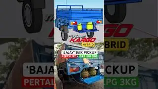 Bajay TVS KING KARGO HYBRID bensin + 2x gas melon #tvsking #bajay #bajaj #pertalite #elpiji #hybrid