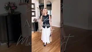 Styling a white midi skirt for summer #fashionshorts #summeroutfits #styletips #ootd #whitedress