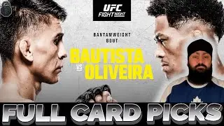 UFC Vegas 113 Full Card Picks & Predictions | Bautista vs Oliveira | The MMA Lock-Cast #359