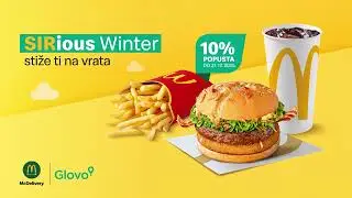 McDonald's Hrvatska - Uhvati 10 % popusta na Sirious Winter ponudu u Glovo aplikaciji