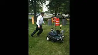 Demo of LIDAR based Obstacle Avoidance Algorithm developed in 2013 for the ISC at UM-Dearborn