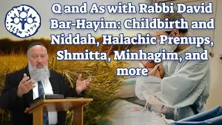 Q and As with Rabbi David Bar-Hayim: Childbirth and Niddah, Halachic Prenups, Shmitta and Minhagim