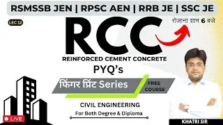 RCC | LEC 12 | Working Stress Method | Limit State Method | YOUTH FINGERPRINT SERIES | By Khatri Sir