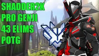 SHADDER2K PRO GENJI GAMEPLAY POTG - TOP 500 OVERWATCH SEASON 27