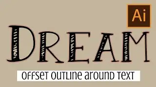 Illustrator - Offset Outline Around Text - Stroke the Outside (Not the Inside)