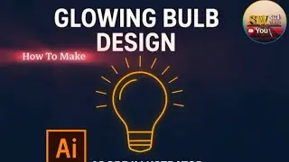 How to Draw a Glowing Light Bulb in Adobe Illustrator | Easy #saidwazir14#GraphicDesign #SaidWazir14